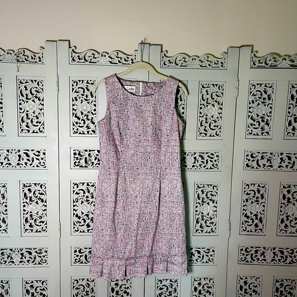 Size 6 Sara Campbell Sheath with pleated hem